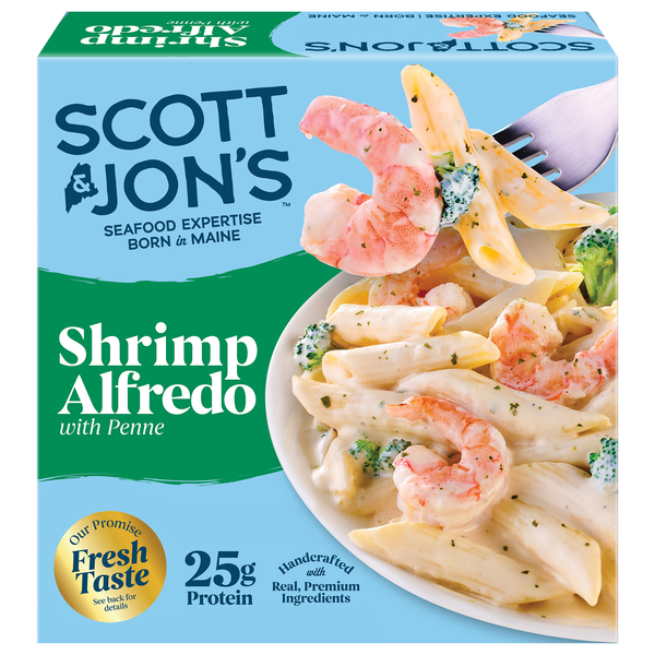 Scott & Jon's Shrimp Alfredo with Penne Bowl Frozen Meal