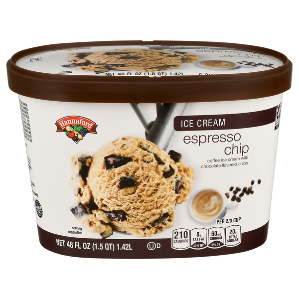 Hannaford Espresso Chip Ice Cream