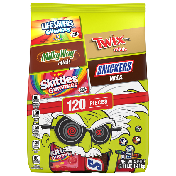 Mars Wrigley Mad Scientist Halloween Candy Assortment - 120 ct