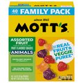 Mott's Animals Fruit Flavored Snacks Family Pack - 40 ct