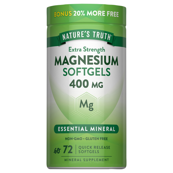 Nature's Truth 400mg Magnesium Quick Release Softgels