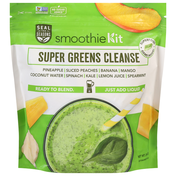 Seal The Seasons Super Green Cleanse Smoothie Kit Frozen