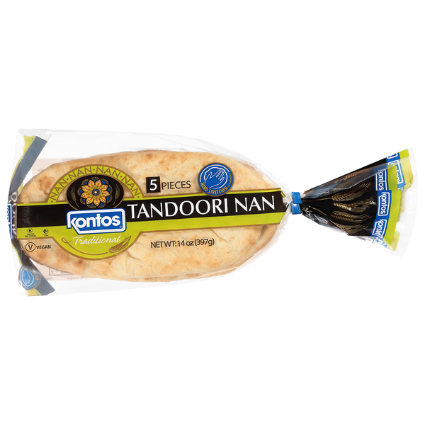 Kontos Traditional Tandoori Nan - 5 ct