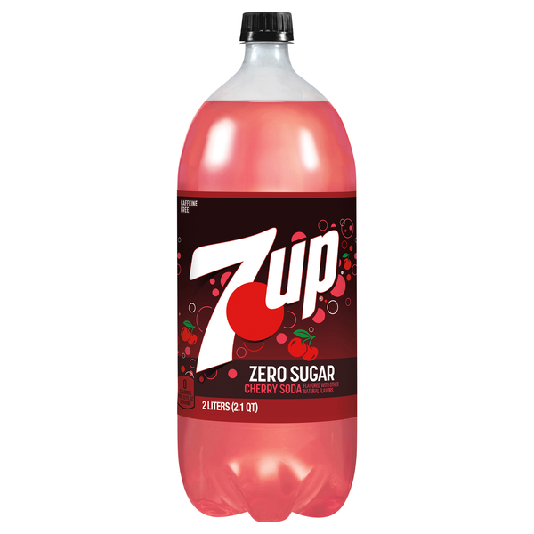 7UP Zero Sugar Cherry Soda Caffeine Free