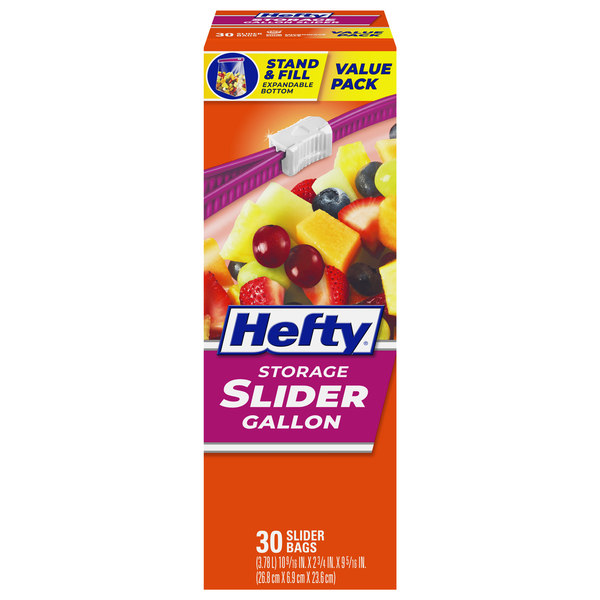 Hefty Slider Gallon Storage Bags
