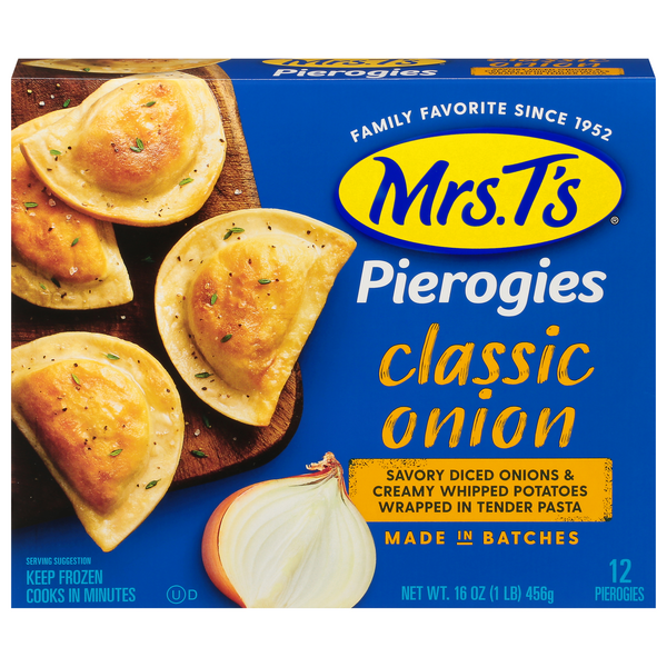 Mrs. T's Classic Onion Pierogies - 12 ct Frozen