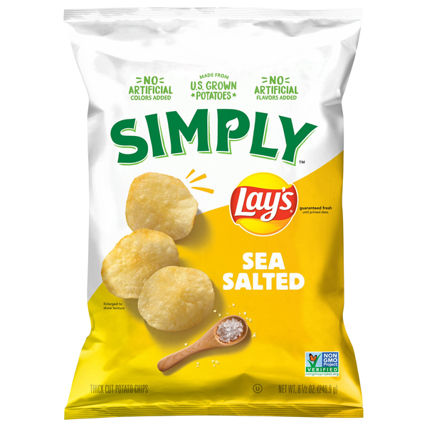 Lay's Simply Sea Salted Thick Cut Potato Chips