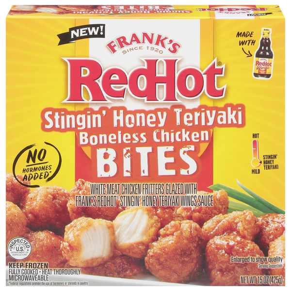 Save on Frank's RedHot Chicken Bites Stingin Honey Teriyaki Order