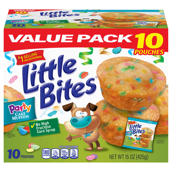 Entenmann's Little Bites Party Cake Mini Muffins Value Pack - 10 ct