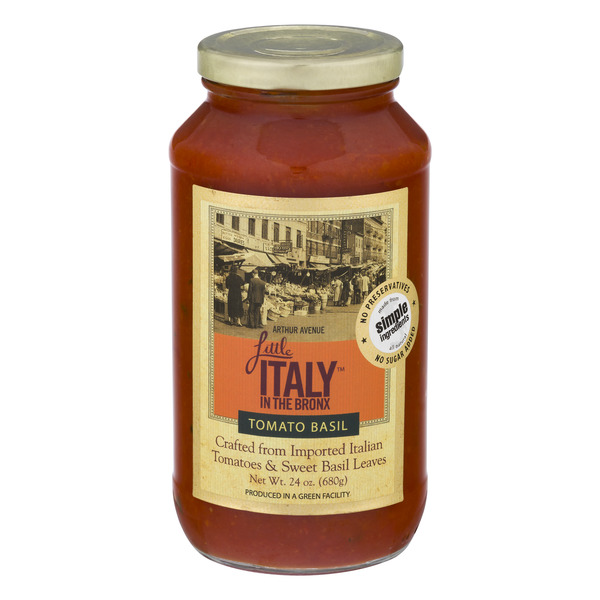 Little Italy in the Bronx Tomato Basil Pasta Sauce