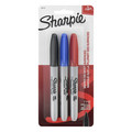 Sharpie Permanent Markers Fine Point Assorted Colors - 3 ct