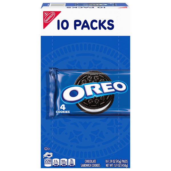 OREO Chocolate Sandwich Cookies - 10 ct