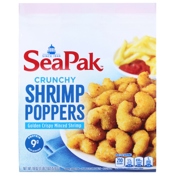 SeaPak Crunchy Shrimp Poppers Frozen