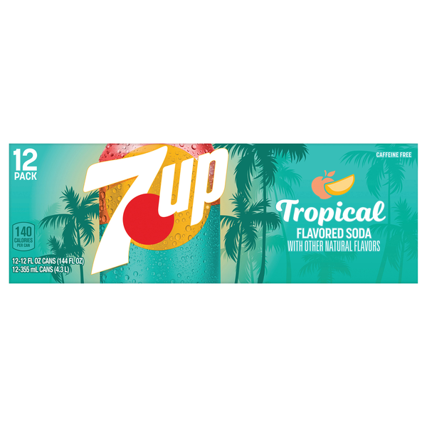 7UP Tropical Soda - 12 pk