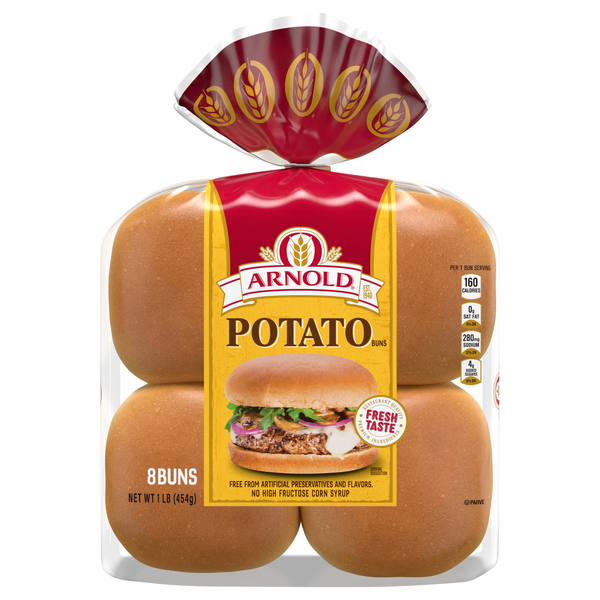 Arnold Country Potato Sandwich Buns - 8 ct