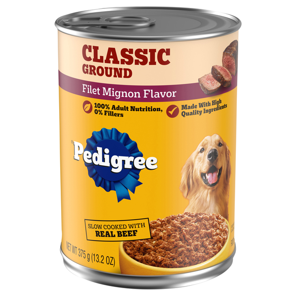 PEDIGREE Chopped Ground Dinner Filet Mignon Adult Wet Dog Food
