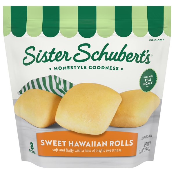 Sister Schubert's Sweet Hawaiian Rolls Sweet - 8 ct Frozen