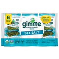 gimMe Organic Sea Salt Roasted Seaweed Snacks - 6 ct