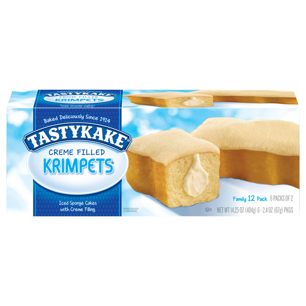 Save on Tastykake Krimpets Butterscotch Cream Filled 2 ea 6 ct Order Online Delivery MARTIN'S