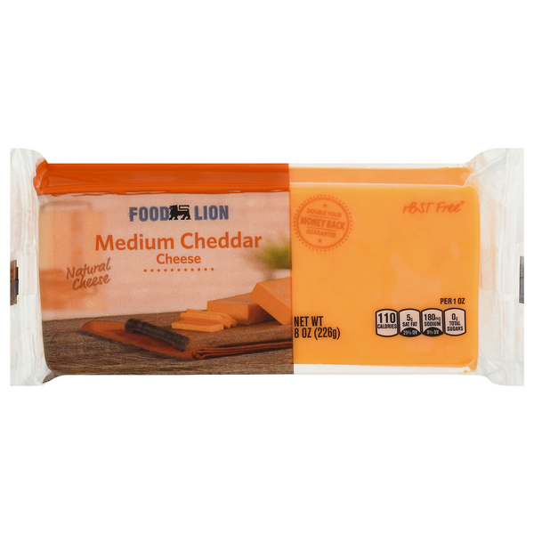 Save on Food Lion Cheese Cheddar Medium Natural Order Online Delivery