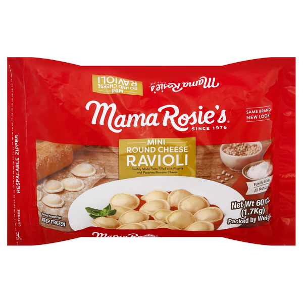 Mama Rosie's Mini Round Cheese Ravioli Pasta Frozen