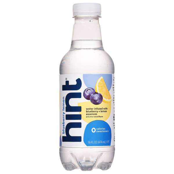 Hint Sugar Free Water Infused with Blueberry + Lemon Essences
