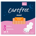 Carefree Overnight Maxi Pads with Wings