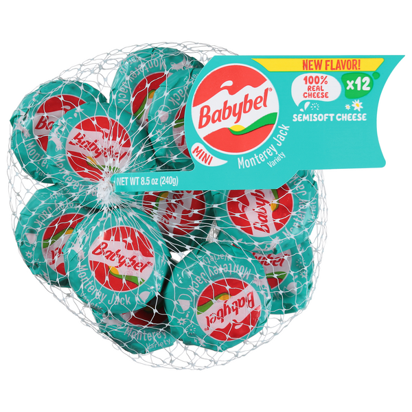 Babybel Mini Monterey Jack Semi-Soft Snack Cheese - 12 ct