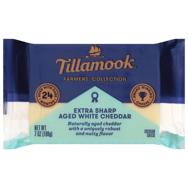 Tillamook Farmers' Collection Aged Extra Sharp White Cheddar Cheese Block