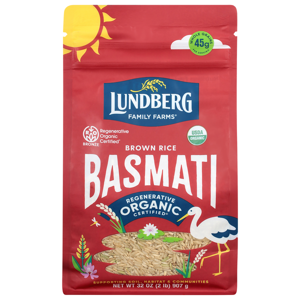 Lundberg Organic Gluten Free California Brown Basmati Rice