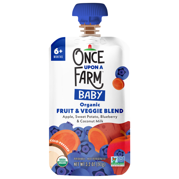 Once Upon a Farm Organic Baby Food Mama Bear Blueberry