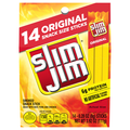 Slim Jim Original Protein Smoked Snack Size Meat Sticks - 14 ct