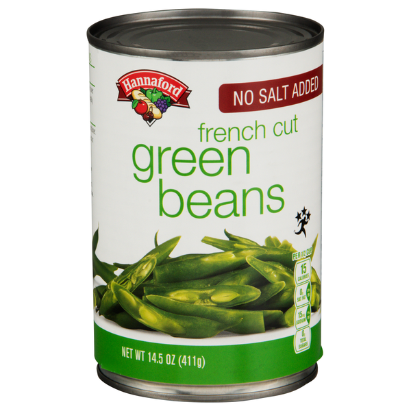 Hannaford No Salt Added French Cut Green Beans