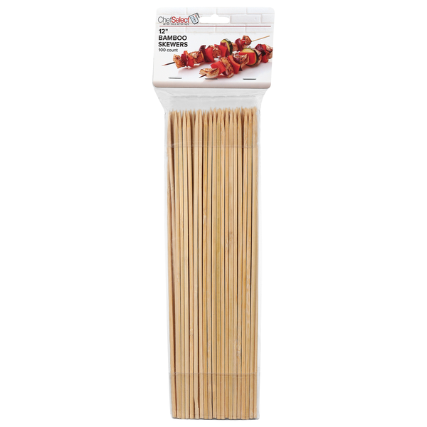 ChefSelect Skewers Bamboo 12 Inch