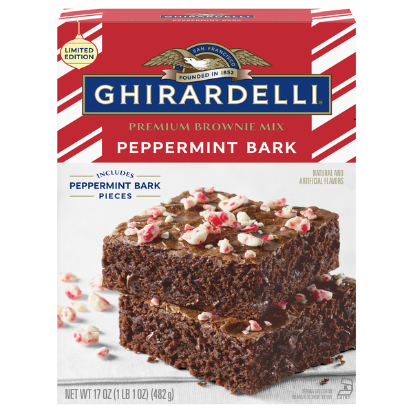 Ghirardelli Premium Peppermint Bark Brownie Mix