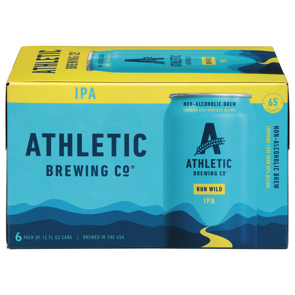 Athletic Brewing Co. Run Wild IPA Non-Alcoholic Beer - 6 pk