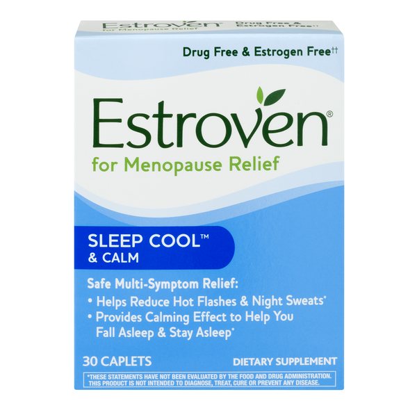 Estroven for Menopause Relief Sleep Cool & Calm Dietary Supplement Caplets