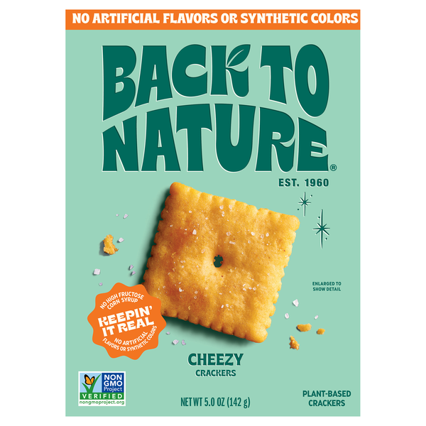 Back to Nature Cheezy Plant Based Crackers