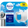 Febreze Trash Fresh & Clean Scent Odor Fighter Air Freshener Refills 4 ct