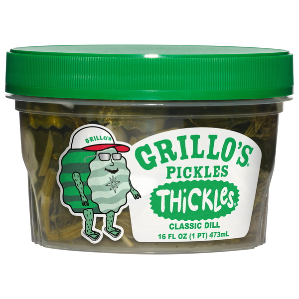 Grillo's Thickles Classic Dill Pickles Thick-Cut Fresh