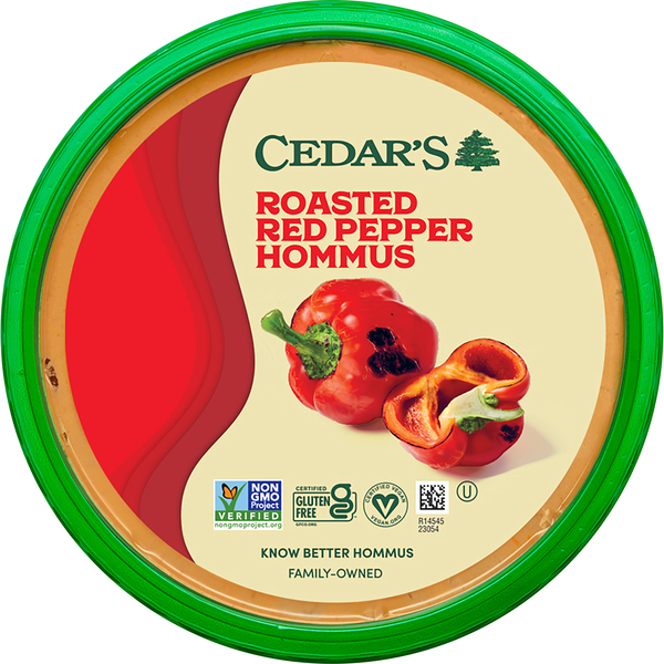 Cedar's Gluten Free Roasted Red Pepper Hommus