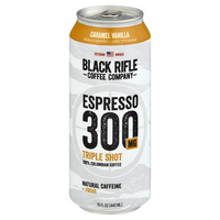 Black Rifle Espresso 300mg Triple Shot Caramel Vanilla Coffee Drink