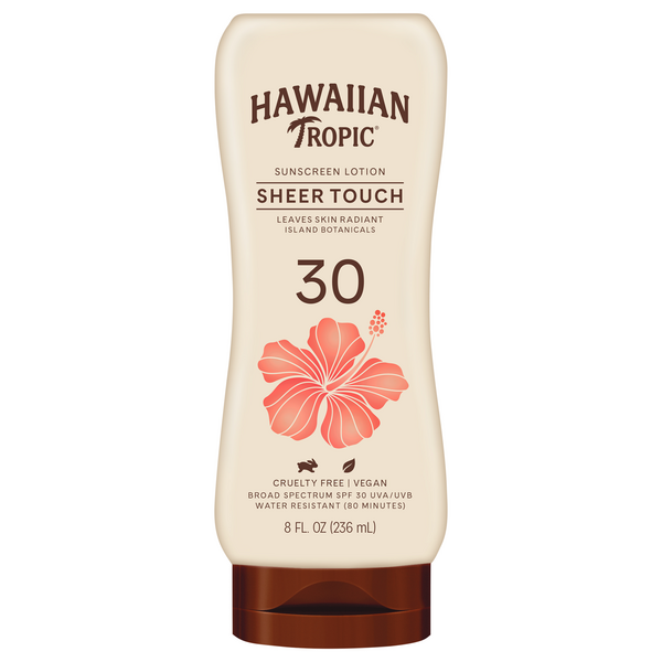 Hawaiian Tropic Sheer Touch Sunscreen Lotion Water Resistant SPF 30