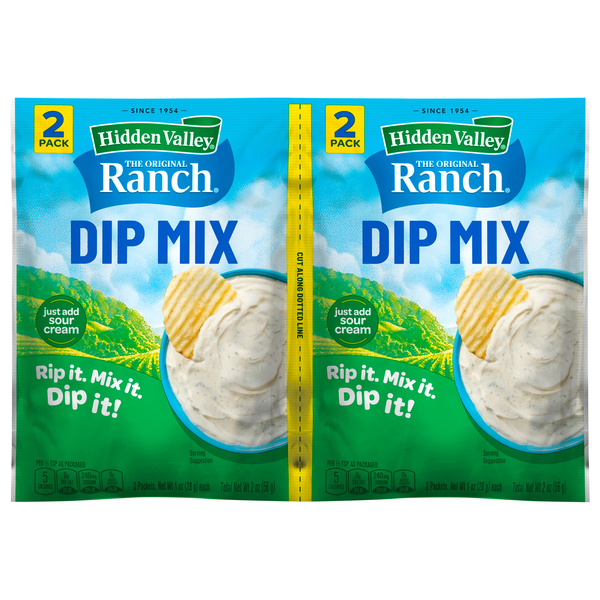 Hidden Valley Ranch Dip Mix Packet - 2 ct