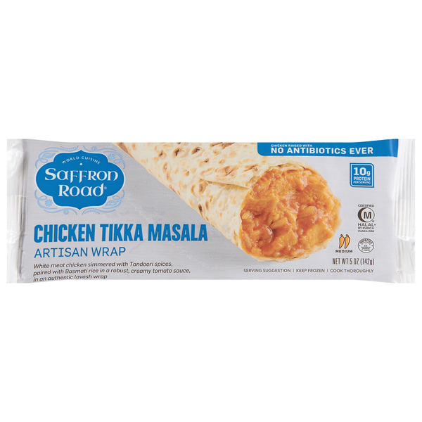 Save on Saffron Road Chicken Tikka Masala Artisan Wrap Order Online