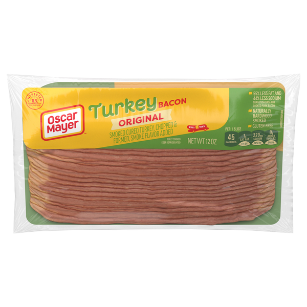 Oscar Mayer Original Smoked Cured Turkey Bacon Sliced