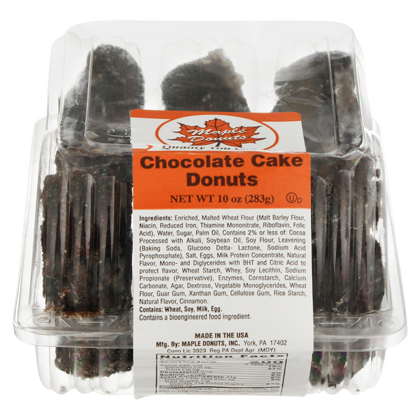 Maple Chocolate Cake Donuts - 6 ct