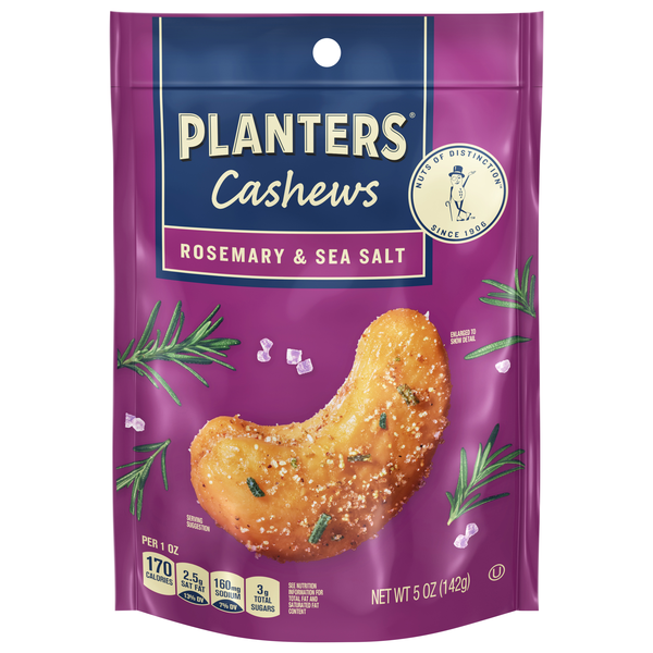 Planters Cashews Rosemary & Sea Salt