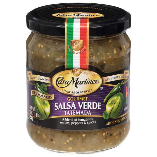 Casa Martinez Fire Roasted Gourmet Salsa Verde Tatemada