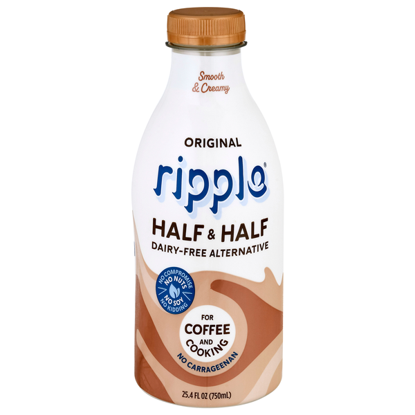 ripple Plant-Based Dairy Free Original Half & Half Alternative